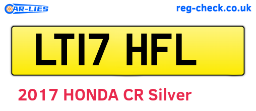 LT17HFL are the vehicle registration plates.