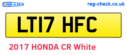 LT17HFC are the vehicle registration plates.