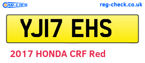 YJ17EHS are the vehicle registration plates.