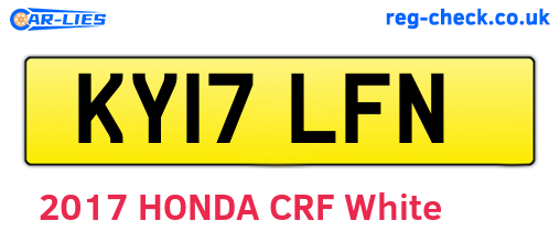 KY17LFN are the vehicle registration plates.