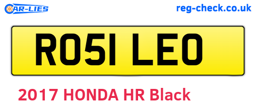 RO51LEO are the vehicle registration plates.