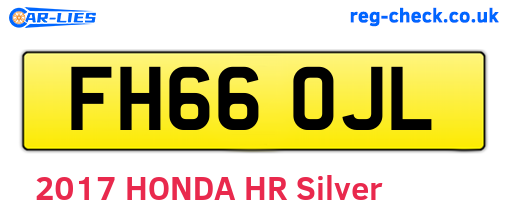 FH66OJL are the vehicle registration plates.