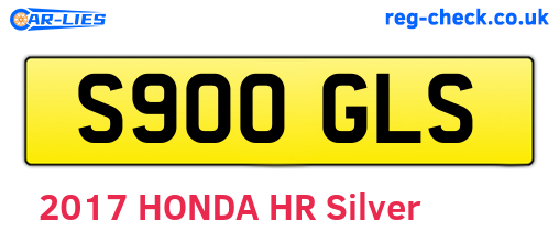S900GLS are the vehicle registration plates.