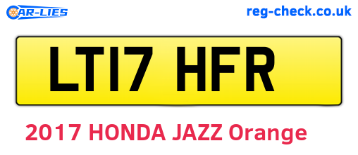 LT17HFR are the vehicle registration plates.