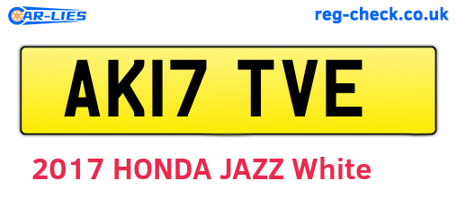 AK17TVE are the vehicle registration plates.