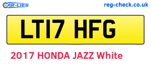 LT17HFG are the vehicle registration plates.