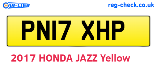 PN17XHP are the vehicle registration plates.