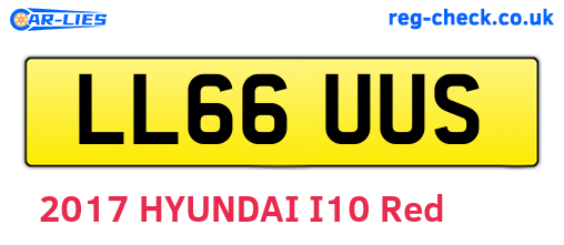 LL66UUS are the vehicle registration plates.