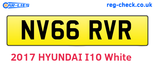 NV66RVR are the vehicle registration plates.