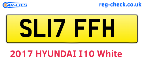 SL17FFH are the vehicle registration plates.