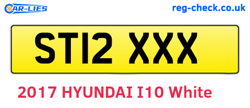 ST12XXX are the vehicle registration plates.