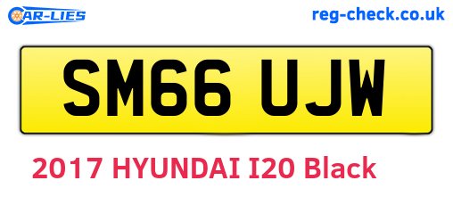 SM66UJW are the vehicle registration plates.