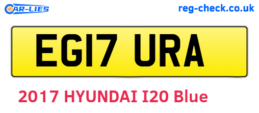 EG17URA are the vehicle registration plates.