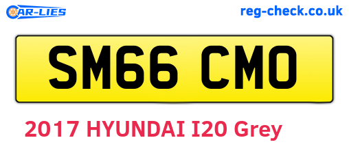 SM66CMO are the vehicle registration plates.