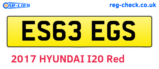 ES63EGS are the vehicle registration plates.