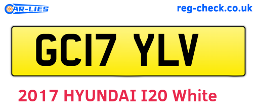 GC17YLV are the vehicle registration plates.