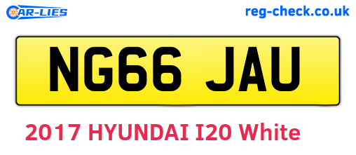 NG66JAU are the vehicle registration plates.