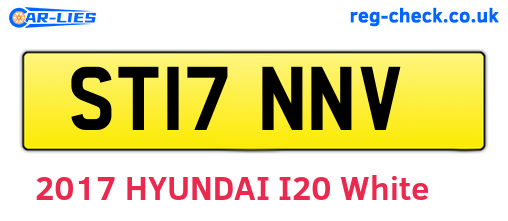 ST17NNV are the vehicle registration plates.