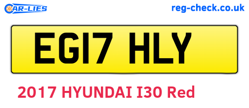 EG17HLY are the vehicle registration plates.