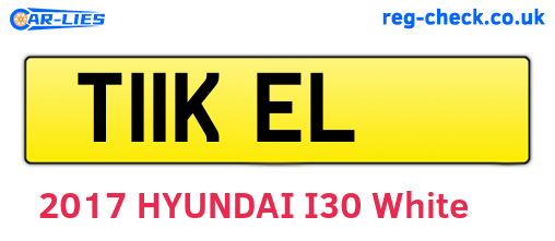 T11KEL are the vehicle registration plates.
