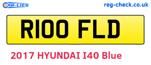 R100FLD are the vehicle registration plates.