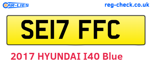 SE17FFC are the vehicle registration plates.