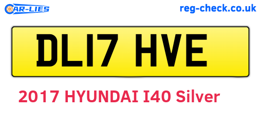 DL17HVE are the vehicle registration plates.