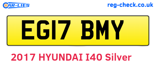 EG17BMY are the vehicle registration plates.