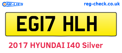 EG17HLH are the vehicle registration plates.