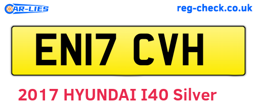 EN17CVH are the vehicle registration plates.