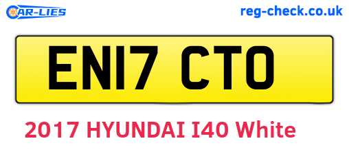 EN17CTO are the vehicle registration plates.