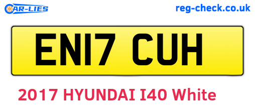 EN17CUH are the vehicle registration plates.