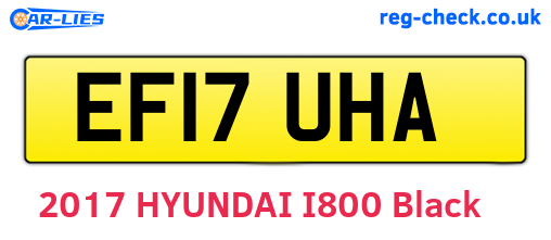 EF17UHA are the vehicle registration plates.