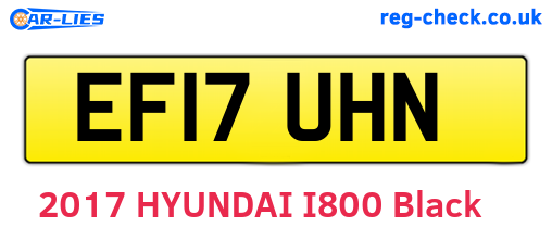 EF17UHN are the vehicle registration plates.