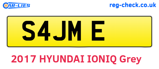 S4JME are the vehicle registration plates.