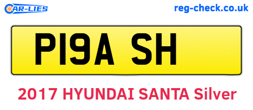 P19ASH are the vehicle registration plates.
