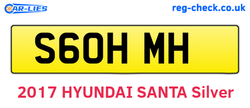 S60HMH are the vehicle registration plates.