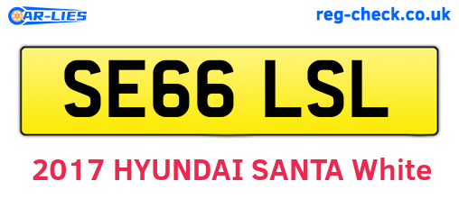 SE66LSL are the vehicle registration plates.