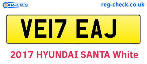VE17EAJ are the vehicle registration plates.