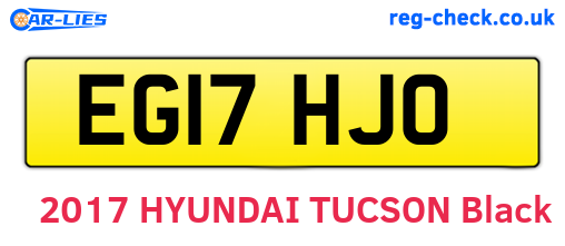 EG17HJO are the vehicle registration plates.