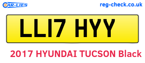 LL17HYY are the vehicle registration plates.