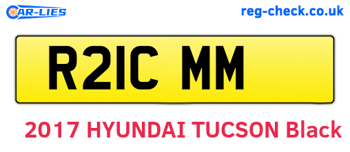 R21CMM are the vehicle registration plates.