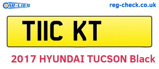 T11CKT are the vehicle registration plates.