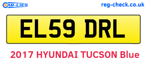 EL59DRL are the vehicle registration plates.