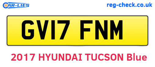 GV17FNM are the vehicle registration plates.