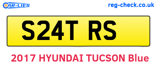 S24TRS are the vehicle registration plates.