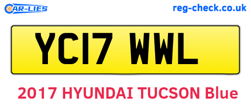YC17WWL are the vehicle registration plates.