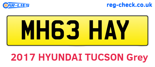 MH63HAY are the vehicle registration plates.