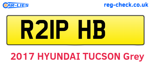 R21PHB are the vehicle registration plates.