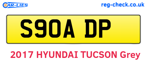 S90ADP are the vehicle registration plates.